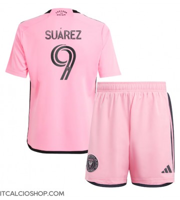 Inter Miami Luis Suarez #9 Prima Maglia Bambino 2024-25 Manica Corta (+ Pantaloni corti)